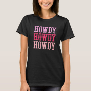 T-shirt Salut Rodéo Western Country Sudiste Cowgirl Vinta