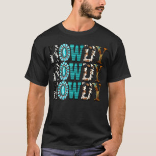 T-shirt Salut Salut Salut Gemstone Rodéo Cuir de Vache Occ