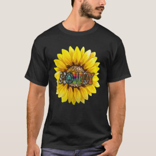 T-shirt Salut Tournesol Cowgirl Occidental Esthétique de C