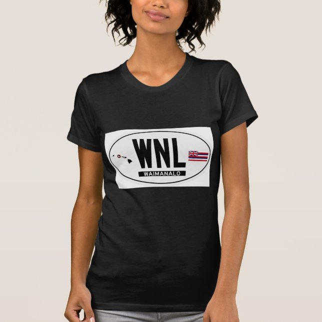 T-shirt Salut-WAIMANALO-Autocollant (Devant)
