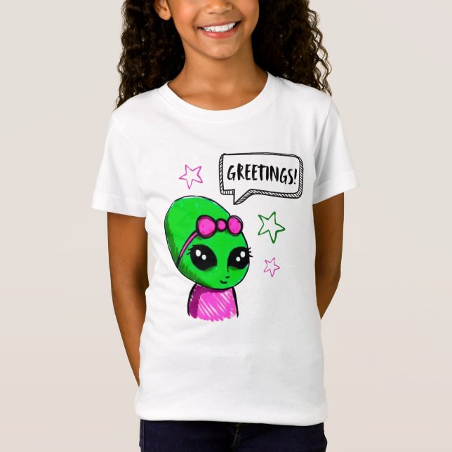T-Shirt Salutation Alien (Devant)