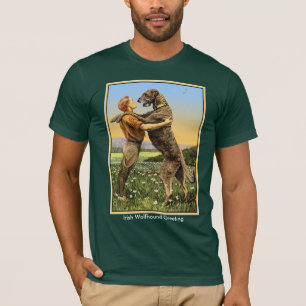 T-shirt Salutation de chien-loup irlandais