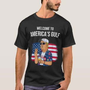 T-shirt Salutation De Gulf Beach Of America Patriotic