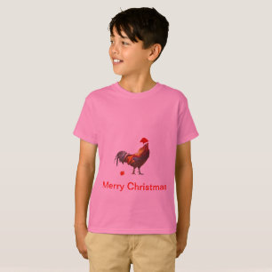T-shirt Salutation de Noël amusante avec un poulet