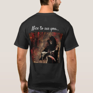 T-shirt Salutation déplaisante de faucheuse Grim