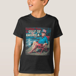 T-shirt Salutation Trump De La Partie Gulf Beach Of Americ