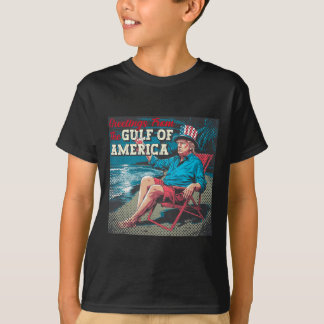 T-shirt Salutation Trump De La Partie Gulf Beach Of Americ