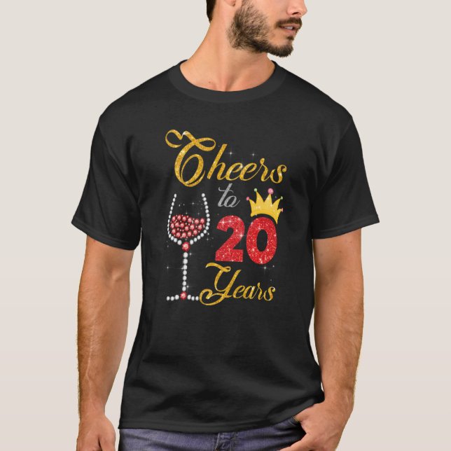 T-shirt Salutations à 20 ans 2002 20e Anniversaire Vin Dia (Devant)