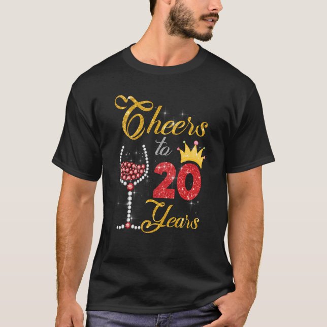 T-shirt Salutations à 20 ans 2003 20e Anniversaire Vin Dia (Devant)