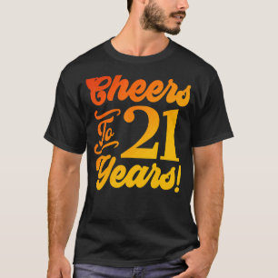 T-shirt Salutations À 21 Ans 21E Anniversaire 21 Ans Homme