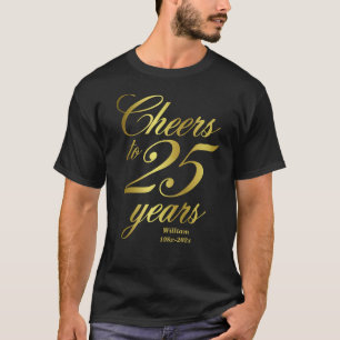 T-shirt Salutations à 25 Ans 25ème Anniversaire