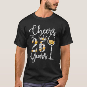 T-shirt Salutations À 26 Ans Joyeux 26E Anniversaire Rein