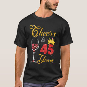T-shirt Salutations à 45 Ans 1977 45ème Anniversaire Diama