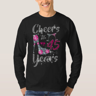 T-shirt Salutations À 45 Ans 45ème Anniversaire Chaussures