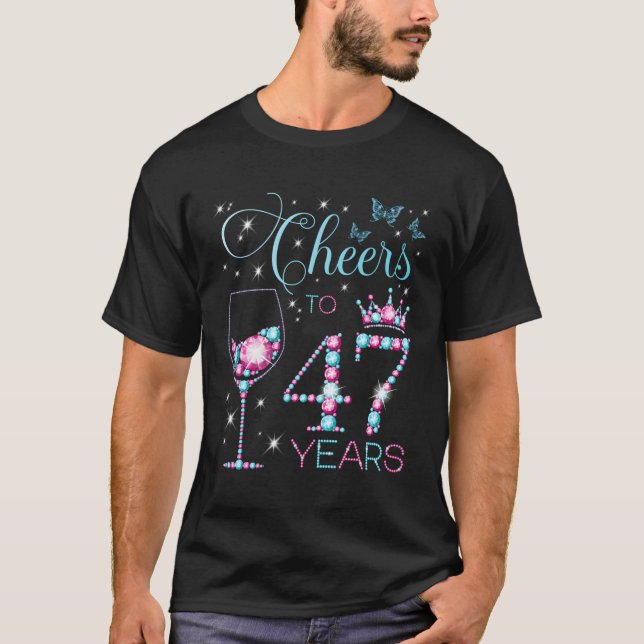 T-shirt Salutations À 47 47E Py 47E Heureux Anniversaire (Devant)