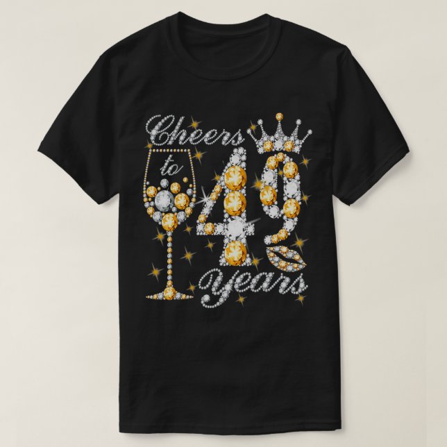 T-shirt Salutations À 49 Ans Joyeux 49ème Anniversaire Rei (Design devant)