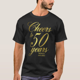 T-shirt Salutations à 50 ans 50e anniversaire