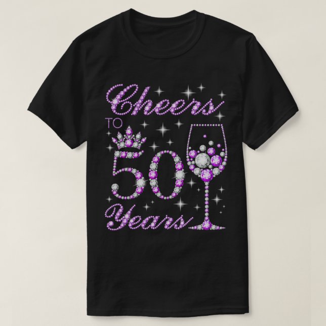 T-shirt Salutations à 50 ans 50e anniversaire (Design devant)