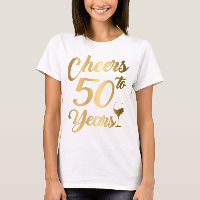 T-shirt Salutations À 50 Ans 50e Fête Femmes T-Shi (Devant)