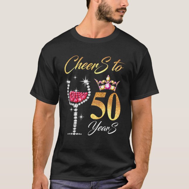 T-shirt Salutations À 50 Ans 50E Parfait Pour Anniversaire (Devant)