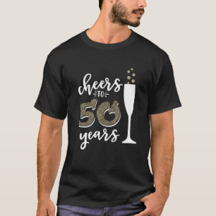 T-shirt Salutations À 50 Ans Mariage Mariage Champagne An