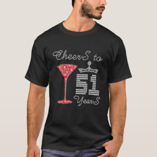 T-shirt Salutations À 51 Ans 51E Anniversaire Tenue De F