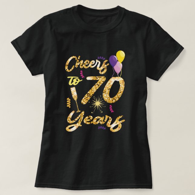 T-shirt Salutations à 70 Ans 1951 - 70E Anniversaire Cadea (Design devant)