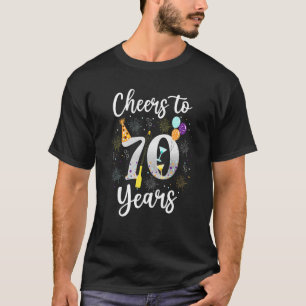 T-shirt Salutations À 70 Ans 70ème Anniversaire Vin Né 195