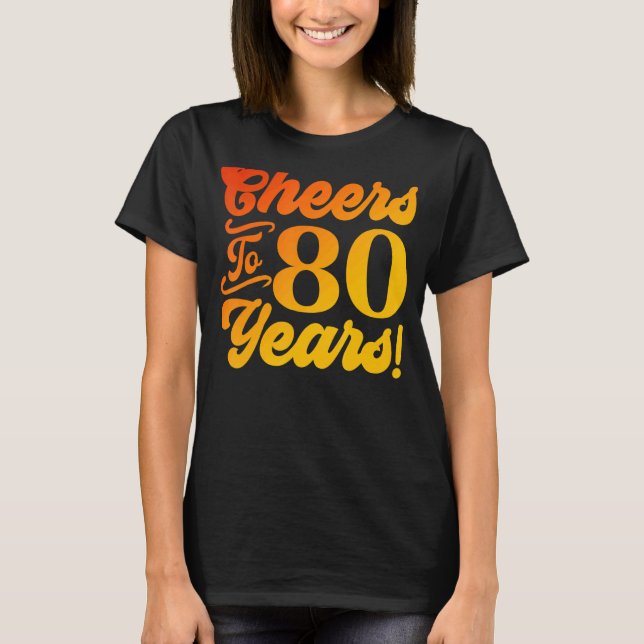 T-shirt Salutations À 80 Ans 80ème Anniversaire 80 Anniver (Devant)