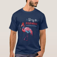 Salutations à la retraite Dapper Flamant rose Bowt