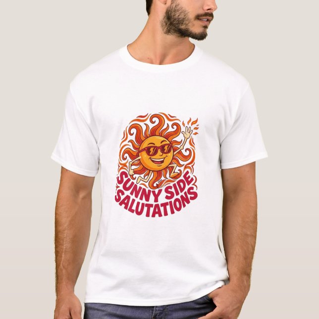 T-shirt Salutations Côté Ensoleillé (Devant)