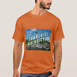 T-shirt Salutations d'Anarchist Seattle vintage
