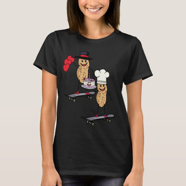 T-shirt Salutations d'anniversaire de cacahuètes Félicitat (Devant)
