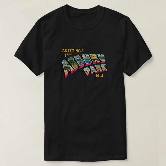 T-shirt Salutations de Asbury Park, New Jersey 0a Baby (Design devant)