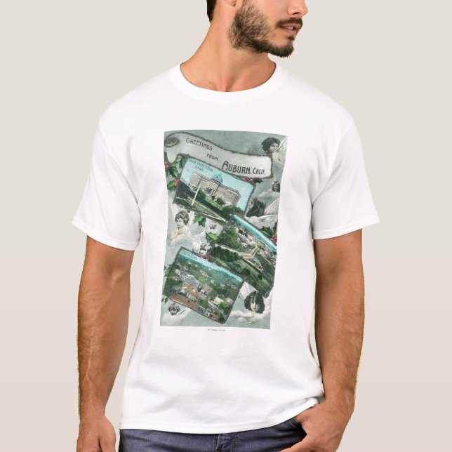 T-shirt Salutations de avec ViewsAuburn pittoresque, CA (Devant)