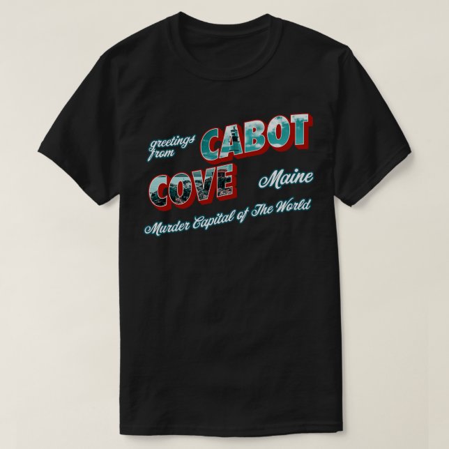 T-shirt Salutations De Cabot Cove (Design devant)