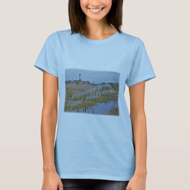 T-shirt Salutations de Cape Hatteras OBX (Devant)