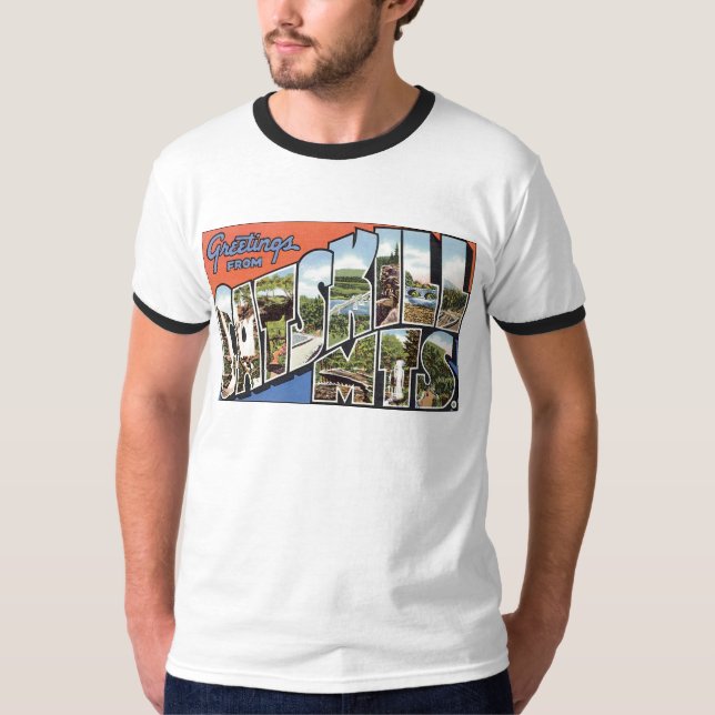 T-shirt Salutations de Catskill Mountains (Devant)