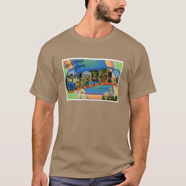 T-shirt Salutations de Georgia Retro Souvenir (Devant)