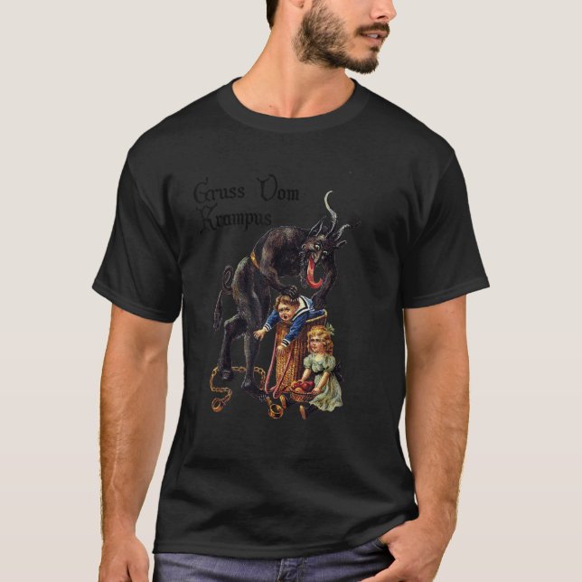 T-shirt Salutations de Gruss Vom Krampus (Devant)