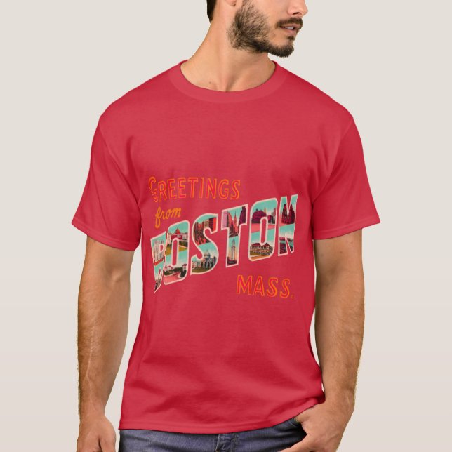 T-shirt Salutations De La Messe De Boston (Devant)