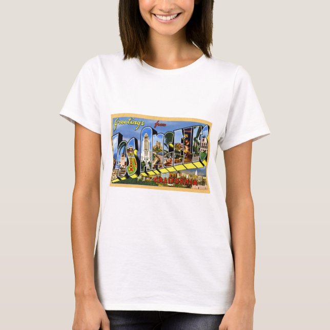 T-shirt Salutations de Los Angeles la Californie (Devant)