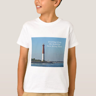 T-shirt Salutations de New Jersey - lumière de Barnegat