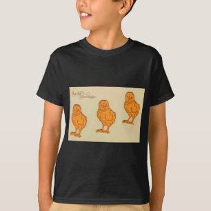T-shirt Salutations de Pâques Chicks Beige