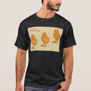 T-shirt Salutations de Pâques Chicks Beige