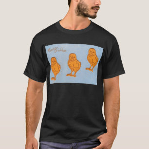 T-shirt Salutations de Pâques Chicks Bleu