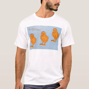 T-shirt Salutations de Pâques Chicks Bleu