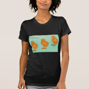 T-shirt Salutations de Pâques Chicks Vert