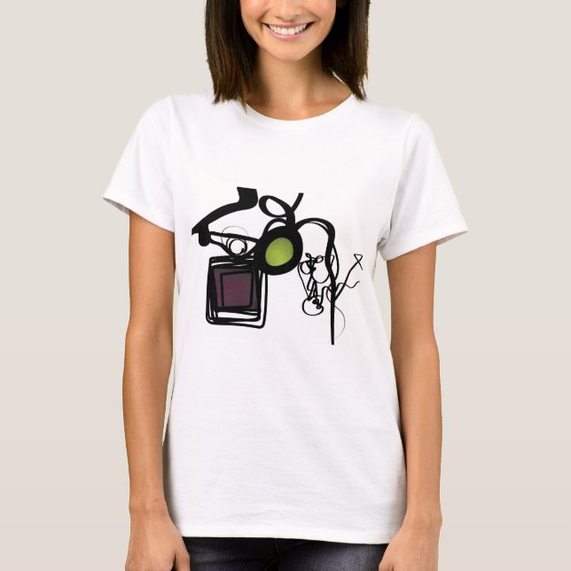 T-shirt Salutations de Philydion : Abstrait noir & blanc (Devant)