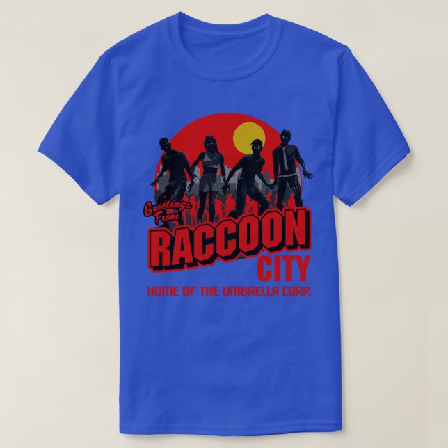 T-shirt Salutations de Racoon City (Design devant)